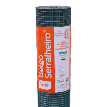 Tela Soldada Galvanizada Serralheiro - Malha 1,5cm - Fio 1,65mm (Belgo)